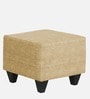 Enzo Fabric Foot Stool in Beige Colour