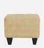 Enzo Fabric Foot Stool in Beige Colour