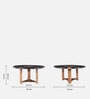 Enzo Mango Wood Coffee Table In Dual Tone Finish
