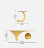 Eolande Faux Marble Coffee Table In Gold Pvd Finish
