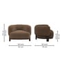 Eon Lounge Chair In Brown Color