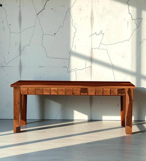 Epoch Sheesham Wood Dining Table In Brown & Black Colour