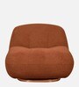 Epephanio Fabric Swivel Lounge Chair In Rust Color