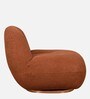 Epephanio Fabric Swivel Lounge Chair In Rust Color