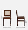 Epicurean Edge Solid Wood 6 Seater Dining Set In Provicial Teak Finish