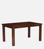 Epicurean Edge Solid Wood 6 Seater Dining Set In Provicial Teak Finish