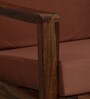 Epinal Sheesham Wood Arm Chair In Provincial Teak Finish And Mocha Mousse Colour