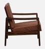 Epinal Sheesham Wood Arm Chair In Provincial Teak Finish And Mocha Mousse Colour