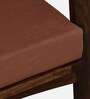 Epinal Sheesham Wood Arm Chair In Provincial Teak Finish And Mocha Mousse Colour