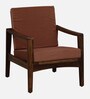 Epinal Sheesham Wood Arm Chair In Provincial Teak Finish And Mocha Mousse Colour