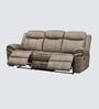 Epoch Fabric 3 Seater  Manual  Recliner in Brown Colour