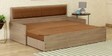 Equa Pull-Out Sofa Cum Bed in Teak Finish