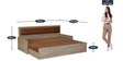 Equa Pull-Out Sofa Cum Bed in Teak Finish