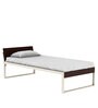 EQ Single Size Bed in Brown & White Colour EQ Single Size Bed in Brown & White Colour