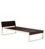 EQ Single Size Bed in Brown & White Colour