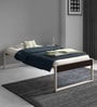 Godrej Interio EQ Metal Single Bed in Brown & White Finish