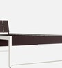 EQ Steel Single Bed in Brown & White Colour With Drawer Storage