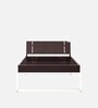 EQ Steel Single Bed in Brown & White Colour With Drawer Storage