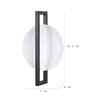 Equinox Black Iron Wall Light | Inbuilt LED | without Bulb | Eliante