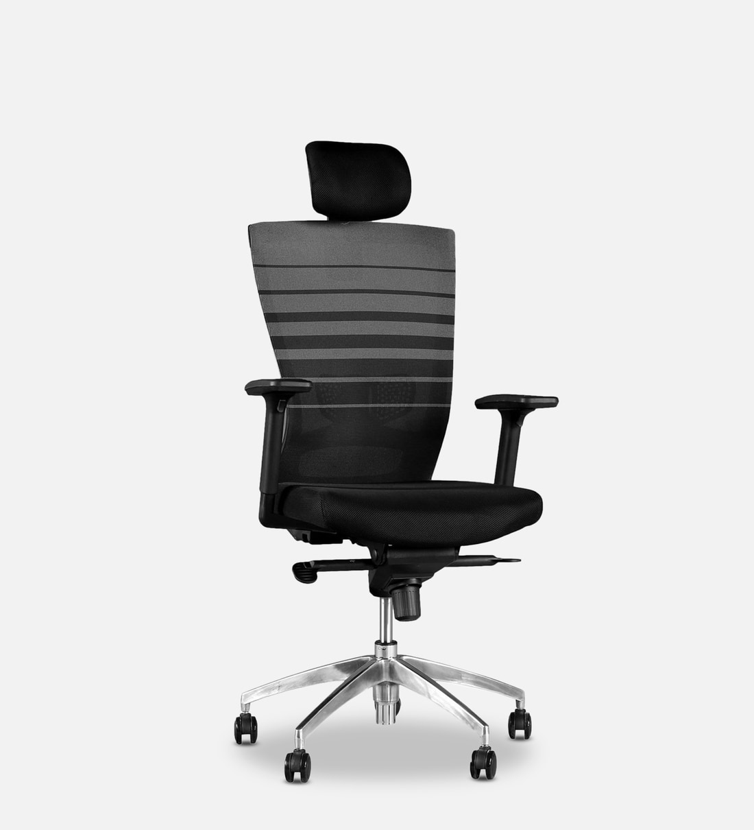Buy Ergo Ergonomic Chair in Black Colour By HomeTown Online High Back