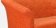 Ercilia Fabric 3 Seater Sofa In Rust Colour