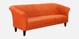 Ercilia Fabric 3 Seater Sofa In Rust Colour