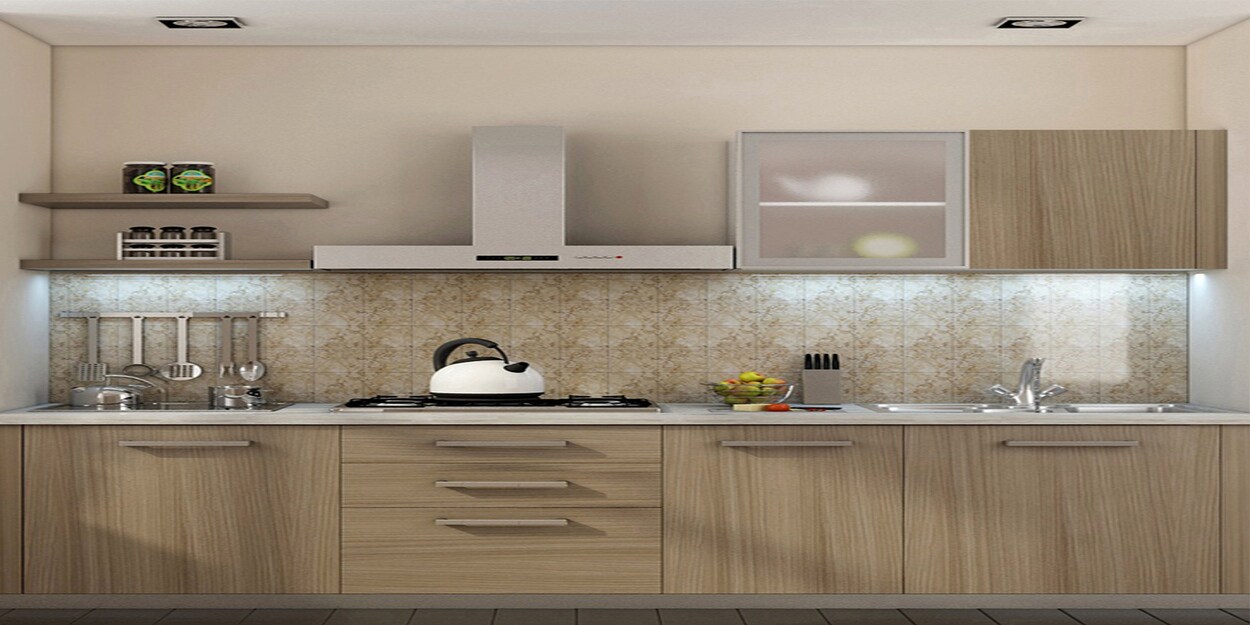 Buy Erchen Straight Modular Kitchen Designed in BWR Ply at 15 OFF by