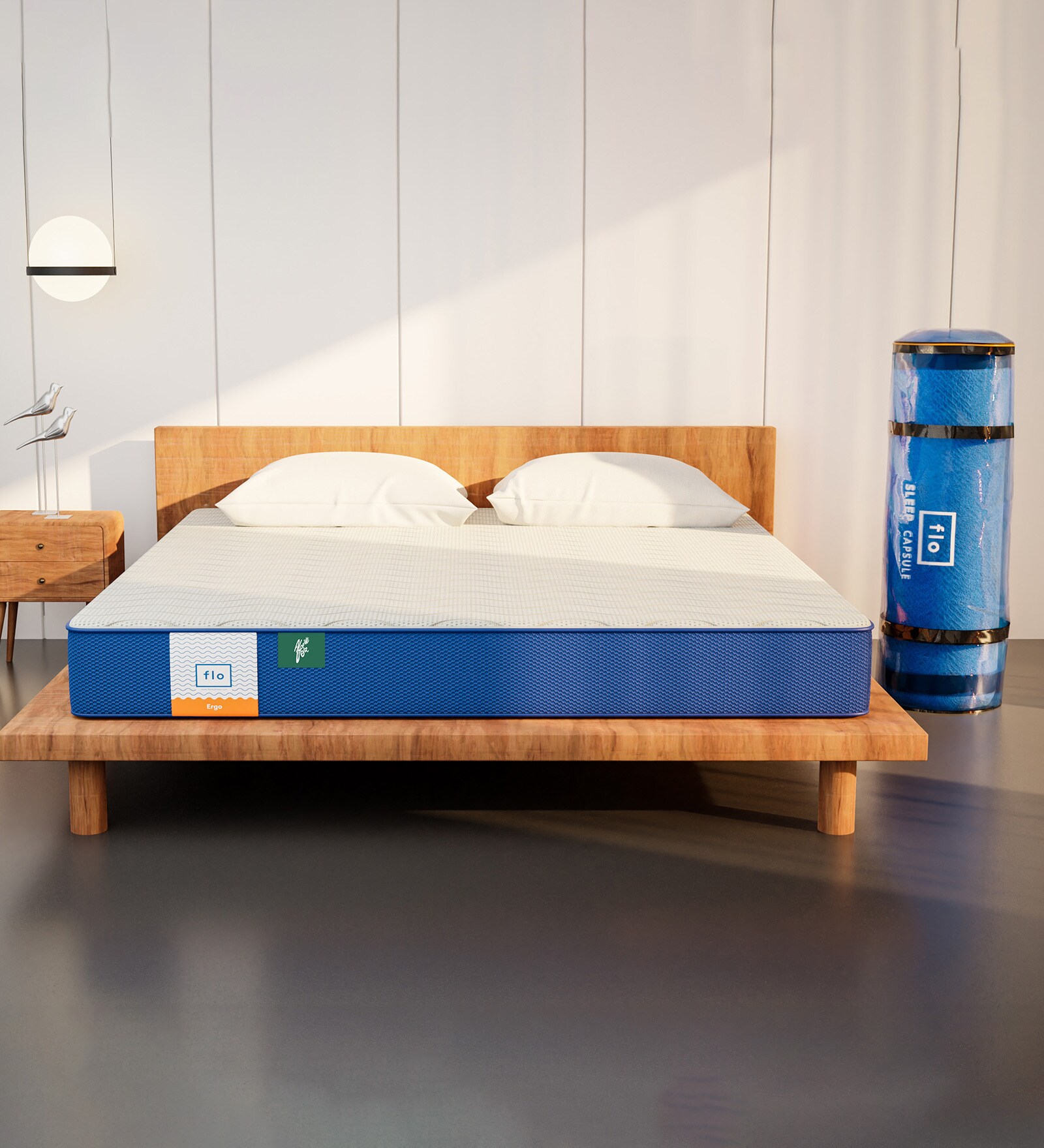 Buy Ergo Orthopedic 4 Inch Memory Foam Mattress In King Size with Motion Isolation Technology at