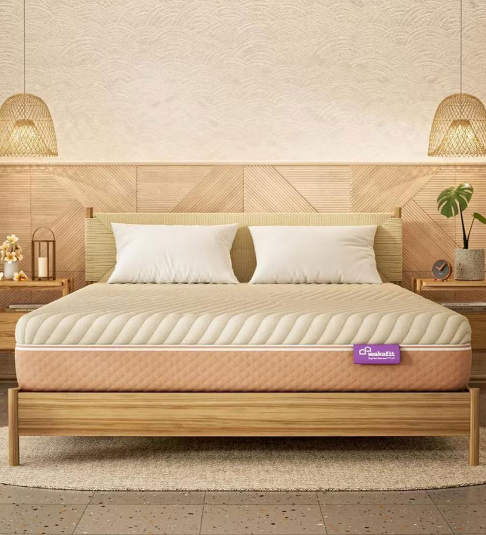 ErgoTech EcoLatex Plus 8 Inches Latex King Size Mattress With Low Motion Transfer