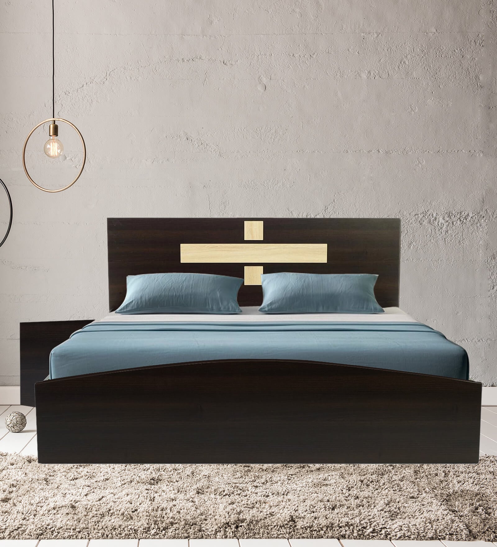 Eriko Queen Size Bed in Wenge Finish