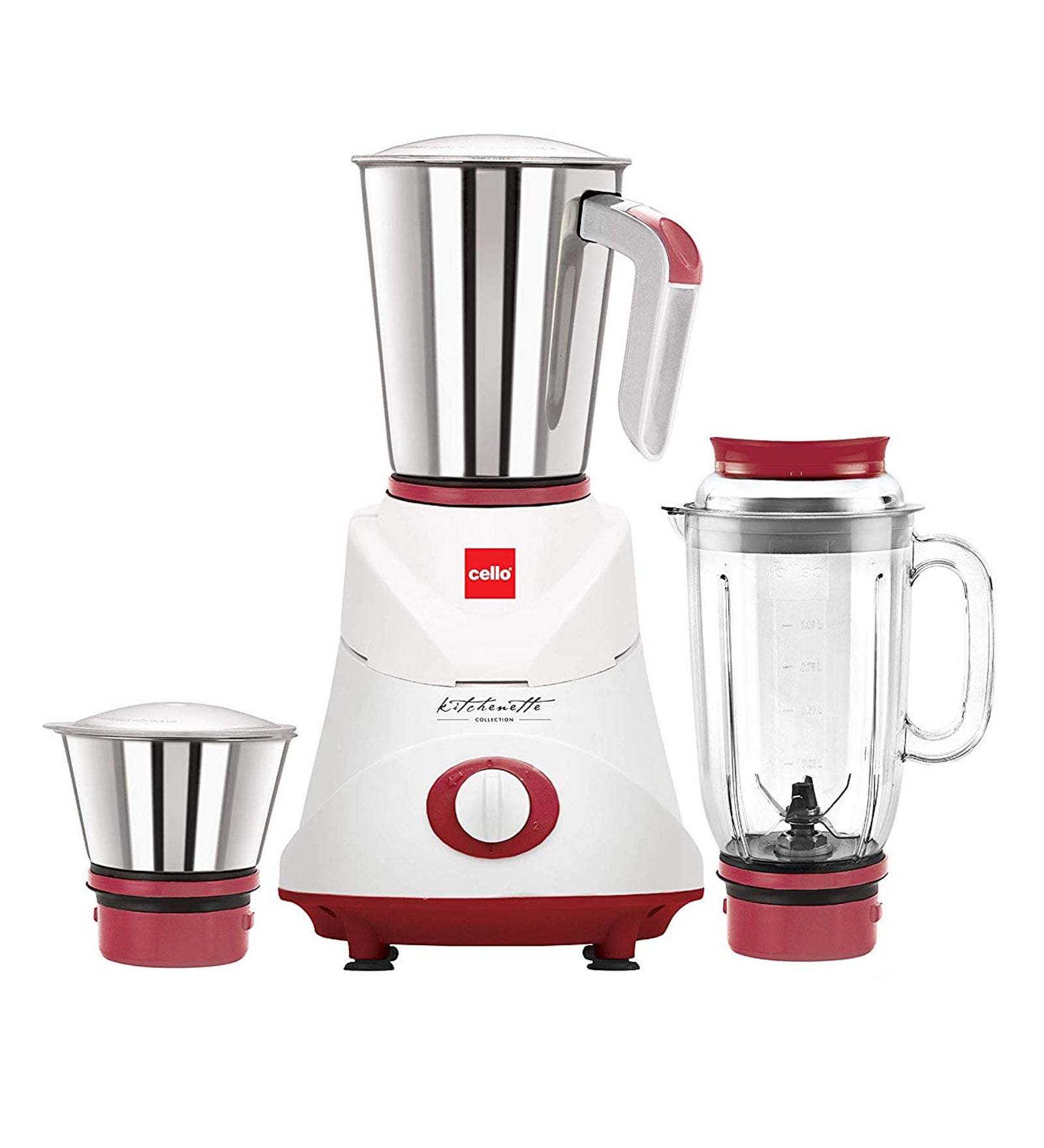 Buy Cello 3 Jars 500W White Juicer Mixer Grinder (Model No MIXR