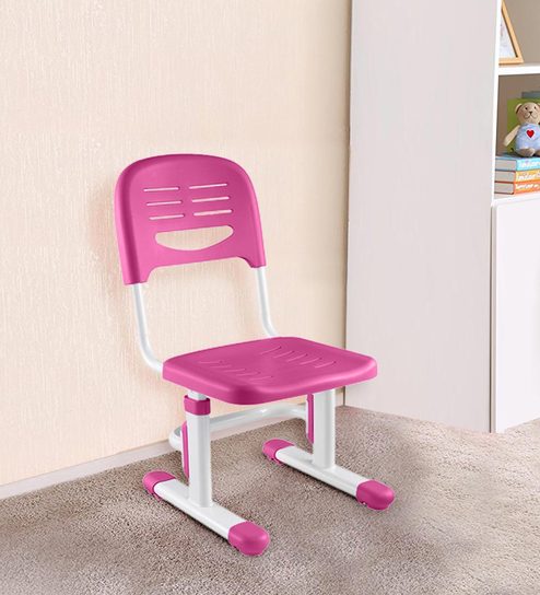 Ergonomic Adjustable Chair With Floor Leveller And Auto Height Lock In Pink Color By Kidomate 3 14 Yrs