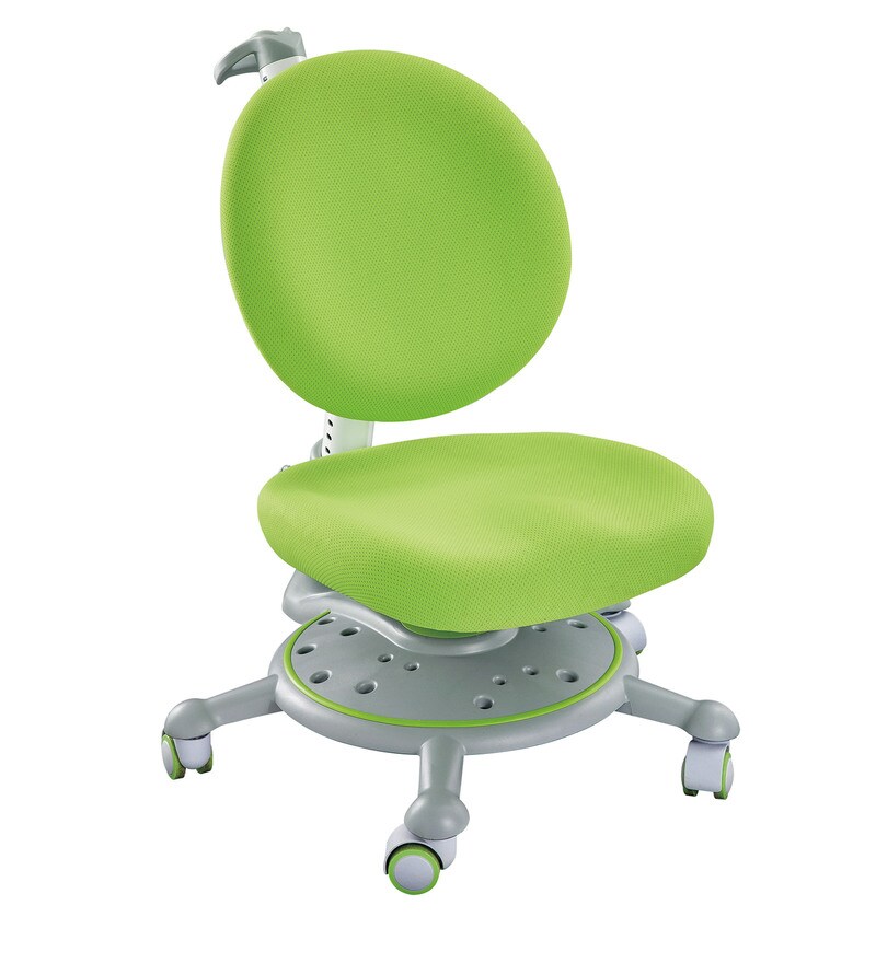 Buy Ergonomic Chair With Adjustable Seating And Backrest In Green Color 