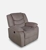 Era Fabric Motorized 1 Seater Recliner In Honey Beige Colour