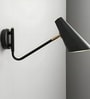Era LED Wall Lamp | Premium Black Metal & Wood Wall Light with Leather Accent | Energy Saving Decorative Lamp for Bedroom & Living Room | 1Year Warranty
