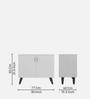 Ereganto Shoe Cabinet In White Finish