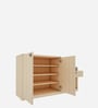 Ergad Shoe Cabinet With Seating In Walnut Finish