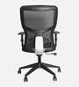 Ergo Breathable Mesh Mid Back Ergonomic Chair In Black Colour With Headrest