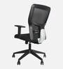 Ergo Breathable Mesh Mid Back Ergonomic Chair In Black Colour With Headrest