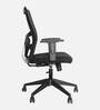 Ergo Breathable Mesh Mid Back Ergonomic Chair In Black Colour With Headrest