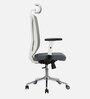 Ergo Spine Breathable Mesh Ergonomic Chair in White And Gray Colour