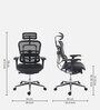 Ergohuman Breathable Mesh Ergonomic Chair in Black Colour with Headrest