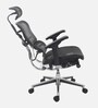 Ergohuman Breathable Mesh Ergonomic Chair in Black Colour with Headrest