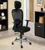 Ergonomic Office Chair With  Adjustable Armrests In Black Colour