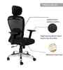 Ergonomic Office Chair With  Adjustable Armrests In Black Colour