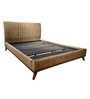 Erica Uphosltered Queen Size Bed In Brown Colour
