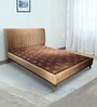 Erica Uphosltered Queen Size Bed In Brown Colour
