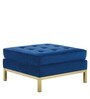Erik Tuft Stool in Royal Navy Blue Colour