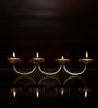 Erika Set Of 4 Gold Mild Steel Table Tealight Candle Holders