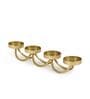 Erika Set Of 4 Gold Mild Steel Table Tealight Candle Holders